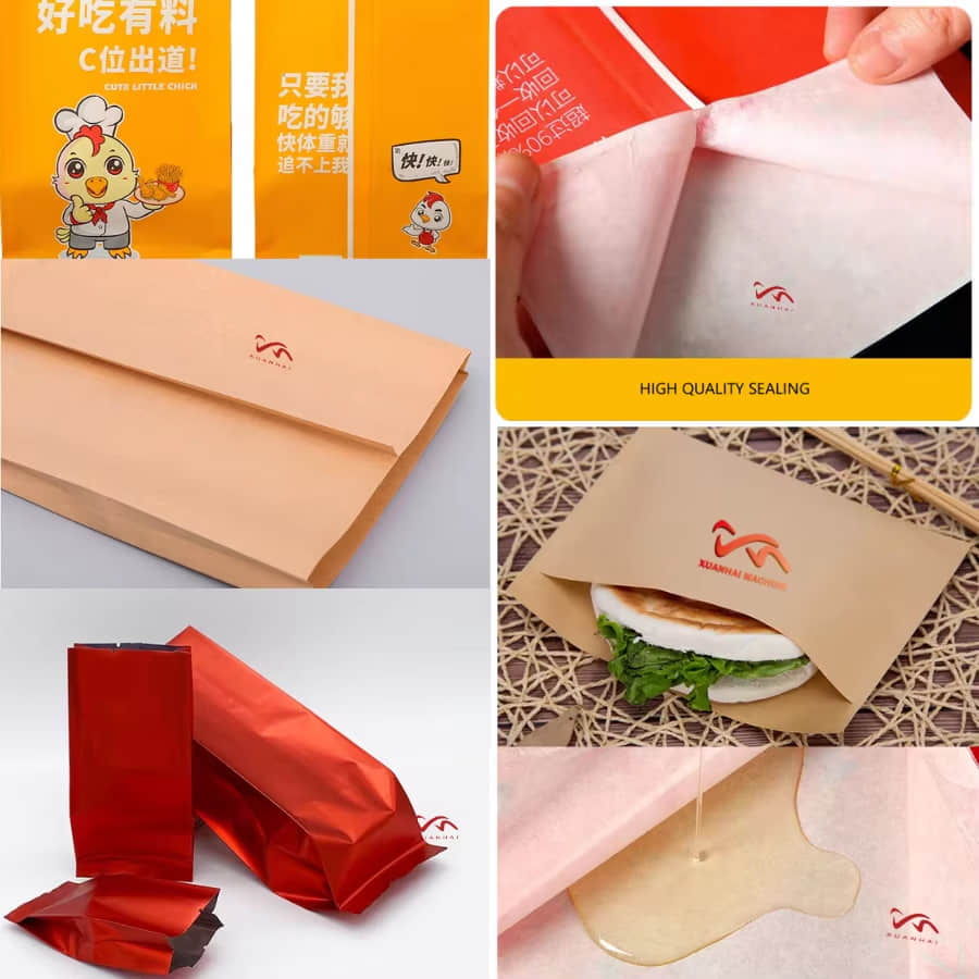 Máquina para fabricar bolsas con sellado central para laminación de bolsas alimentos y café MJ-350-B Máquina para fabricar bolsas con sellado central para laminación de bolsas alimentos y café MJ-350-B