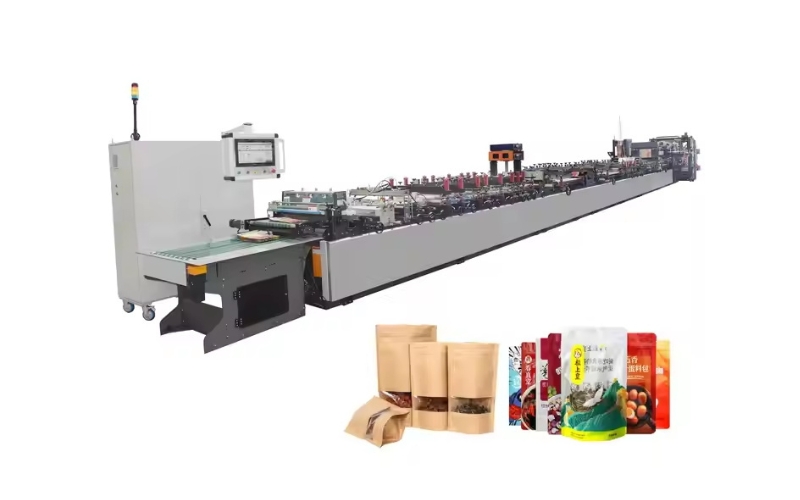 Máquina automática para fabricar bolsas de fondo plano con sellado de 8 lados WSD-800F