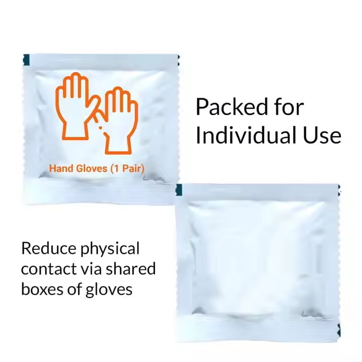 Máquina plegadora de guantes de plástico y envasadora con sellado por los cuatro lados (2 unidades)