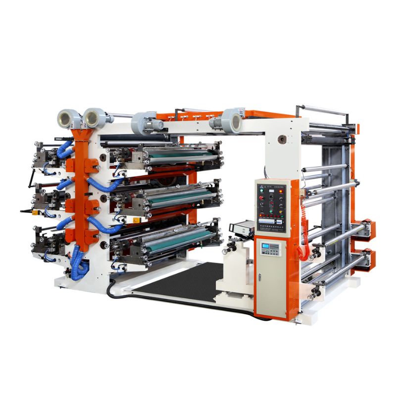 Impresora flexográfica de seis colores para HDPE, LDPE, papel y papel de liar, serie YT