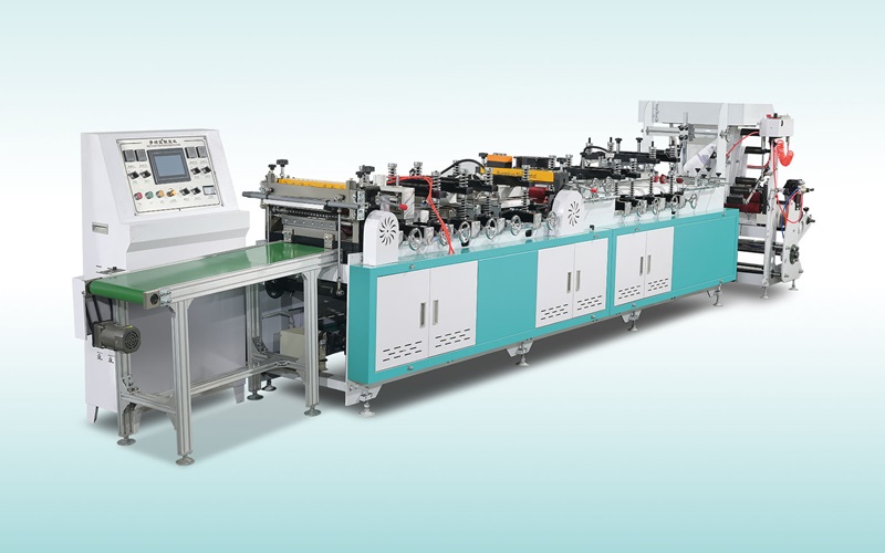 Máquina para fabricar bolsas con sellado central MJ-350A | Sellado trasero / Sellado por solape