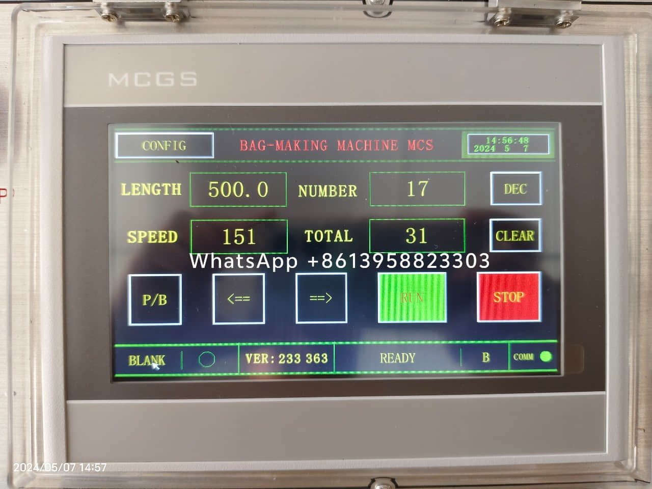 Máquina automática para fabricar bolsas de basura con sellado de estrella rodante y sin paradas