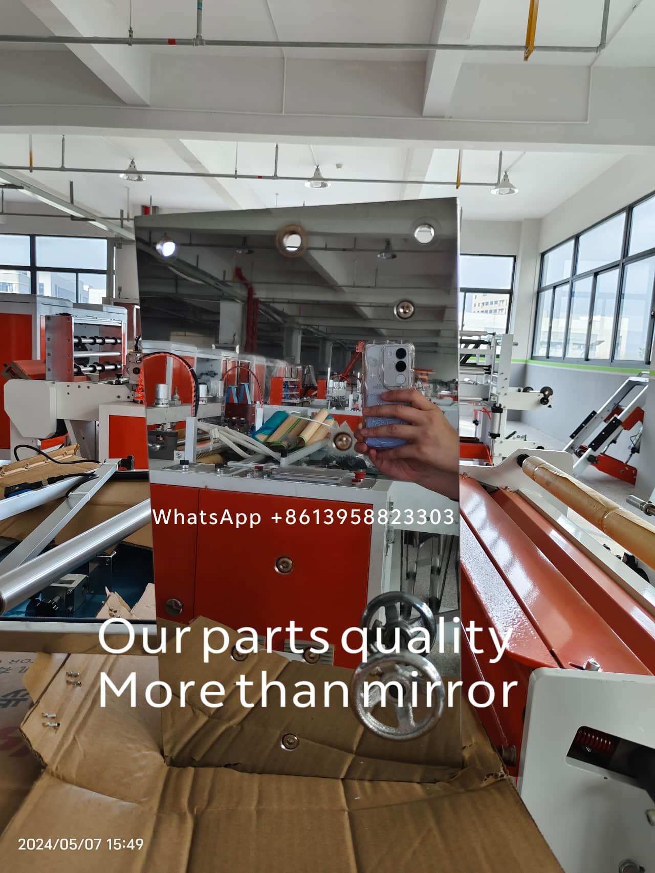 Máquina automática para fabricar bolsas de basura con sellado de estrella rodante y sin paradas