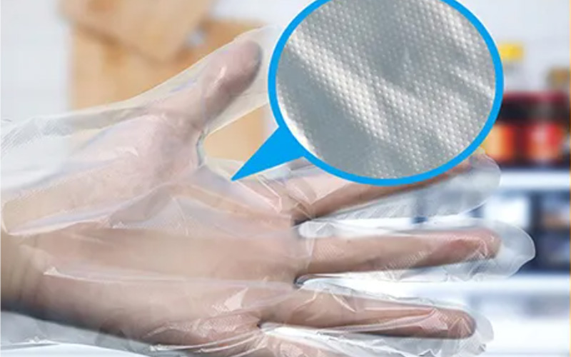 Máquina para fabricar guantes desechables de CPE de doble capa para manipulación de alimentos