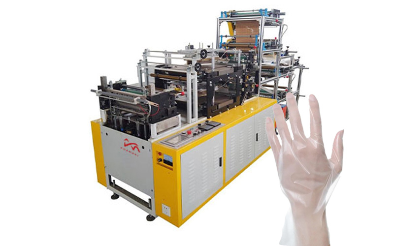 Máquina para fabricar guantes desechables de CPE de doble capa para manipulación de alimentos