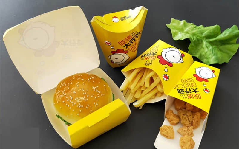 Máquina formadora de cajas de hamburguesas totalmente automática ZF-800 del fabricante Zhongfa