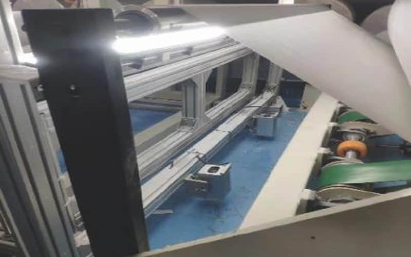 Máquina rebobinadora automática para inspección de calidad de telas no tejidas