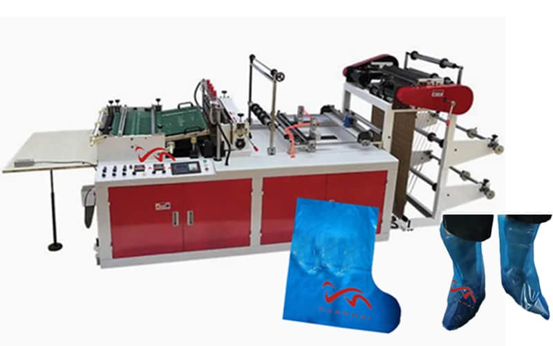 Máquina para fabricar fundas desechables de plástico PE para botas, tamaño 38-45, impermeables