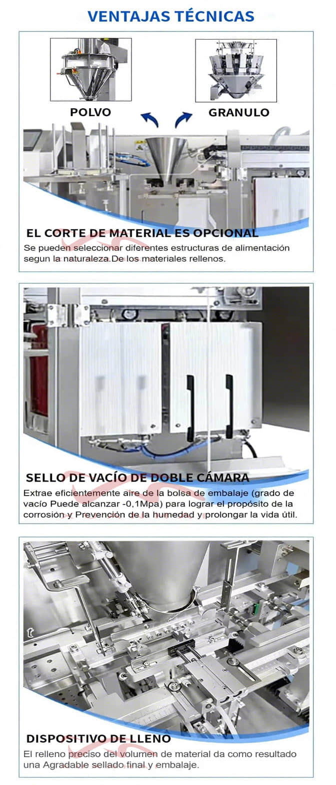 Máquina de envasado al vacío de alta velocidad para alimentos prefabricados Máquina de envasado al vacío de alta velocidad para alimentos prefabricados