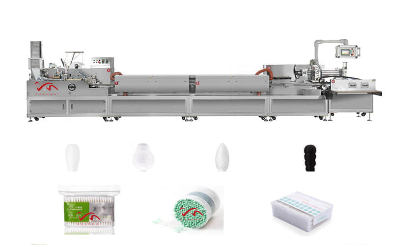 Máquina para Fabricar Bastoncillos de Algodón Totalmente Automática
