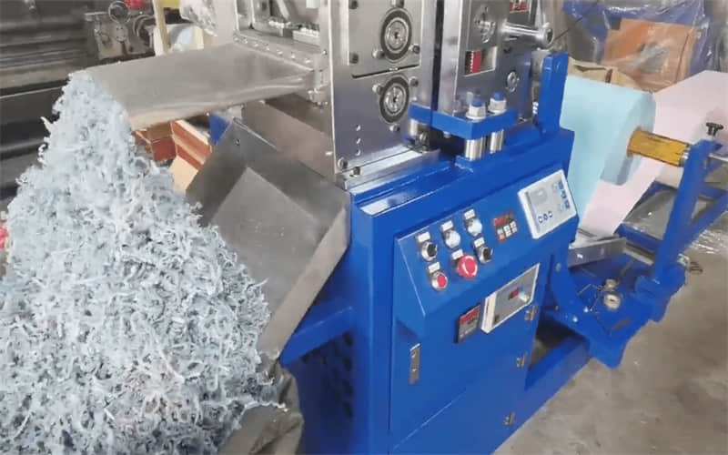 Trituradora de papel arrugado para relleno de rafia arrugada y papel triturado